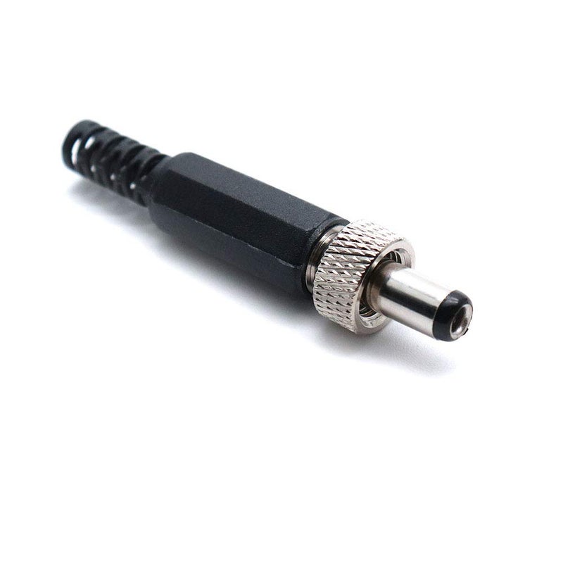 Hxchen 2 Sets 5.5mm x 2.5mm Male DC Power Plug Connector & Screw Lock Female Panel Socket Mount Adapter - Image 3